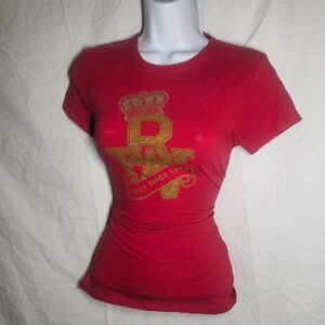 Vintage y2k 2007 red rocawear sexy since 1999 baby tee
